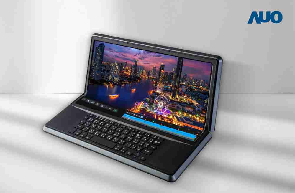 OBPay14.6吋Micro LED折迭显示屏幕，，，搭配半径4mm的弯折绞炼，，以及高画素、、高亮度、、、高对比度的显示技术特点，，，即便在大视角下仍保有绝佳色相与亮度