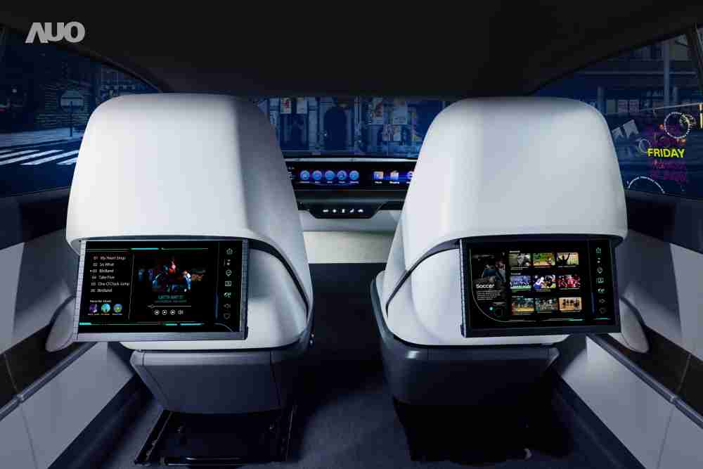OBPay新一代Smart Cockpit 2024，，以Micro LED先进显示技术优势，，，，创建〝可卷式后座娱乐显示器〞，，，仅在互动时才显示出所需画面及信息，，，，扩充更丰富的娱乐和交互信息服务，，，获国际奖项荣耀